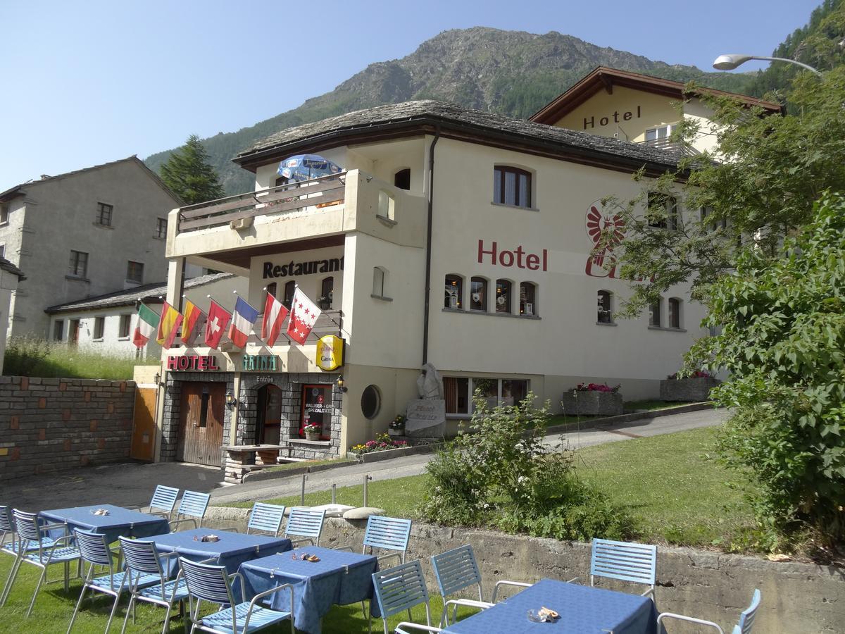 Hotel-Restaurant Grina Simplon Esterno foto
